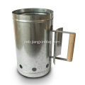 Stainless Steel Chimney Charcoal Starter Uban sa Wood Handle